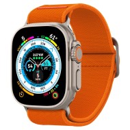 Текстилна каишка за Apple Watch 4 / 5 / 6 / 7 / 8 / SE / Ultra 1/2 (42/44/45/49 mm) от Spigen Fit Lite Ultra - Оранжева