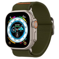 Текстилна каишка за Apple Watch 4 / 5 / 6 / 7 / 8 / SE / Ultra 1/2 (42/44/45/49 mm) от Spigen Fit Lite Ultra - Khaki