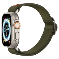 Текстилна каишка за Apple Watch 4 / 5 / 6 / 7 / 8 / SE / Ultra 1/2 (42/44/45/49 mm) от Spigen Fit Lite Ultra - Khaki
