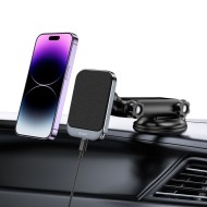 Магнитна стойка за автомобил с MagSafe безжично зареждане 15W от Tech Protect MM15W-V2 - Черна