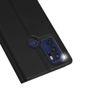 Кожен тефтер за Motorola Moto G60s от Dux Ducis Skin Pro - Черен
