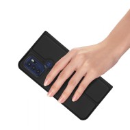 Кожен тефтер за Motorola Moto G60s от Dux Ducis Skin Pro - Черен