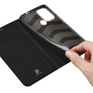 Кожен тефтер за Motorola Moto G60s от Dux Ducis Skin Pro - Черен