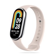 Силиконова каишка за Xiaomi Smart Band 8 / 9 / 10 / NFC от Tech-Protect IconBand - Бежова
