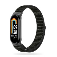 Текстилна каишка за Xiaomi Smart Band 8 / 9 / 10 / NFC от Tech-Protect Nylon - Черна