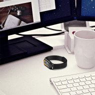 Стоманена верижка за смарт часовник Xiaomi Smart Band 8 / 9 / 10 / NFC от Tech-Protect MilaneseBand - Черна