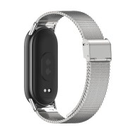 Стоманена верижка за смарт часовник Xiaomi Smart Band 8 / 9 / 10 / NFC от Tech-Protect MilaneseBand - Сребриста
