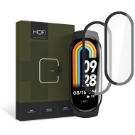 2 броя хибридно стъкло за часовник Xiaomi Smart Band 8 / 8 NFC от Hofi Hybrid Pro+ - Черно