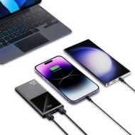 Преносима батерия Power Bank 10 000 mAh от Tech-Protect PB12 22.5W - Сива