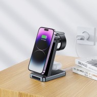Безжична зарядна станция 3в1 15W от Tech Protect A26 - Черна