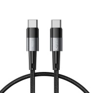 Кабел за зареждане USB-C / USB-C с PD 60W / 3A от Tech-Protect Ultraboost 25см - сив