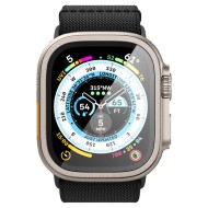 Стъклен протектор с рамка за Apple Watch Ultra 1/2 (49mm) от Spigen Glas.TR Slim Pro - Titanium