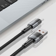 Кабел за зареждане USB-A / USB-C с 66W / 6A от Tech-Protect Ultraboost 100см - сив