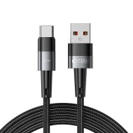 Кабел за зареждане USB-A / USB-C с 66W / 6A от Tech-Protect Ultraboost 200см - сив