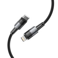 Кабел за зареждане USB-C / Lightning с PD 20W / 3A от Tech-Protect Ultraboost 200см - сив