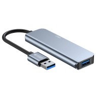 Адаптер 5 в 1 за лаптопи с USB-A вход от Tech Protect V0-HUB Adapter 5 in 1 - Сив