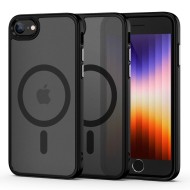 Твърд кейс с MagSafe пръстен за iPhone 7 / 8 / SE 2020-2022 от Tech-Protect MagMat - Черен мат