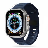Силиконова каишка за часовник Apple Watch 6/7/8/9/10/SE/Ultra 1-2 (44/45/46/49 mm) от Tech-Protect IconBand Line - Navy