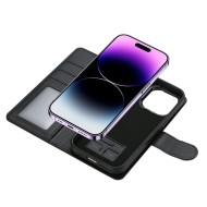 Кожен тефтер с MagSafe за iPhone 13 от Tech-Protect Wallet MagSafe - Черен