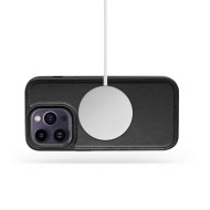 Кожен тефтер с MagSafe за iPhone 13 от Tech-Protect Wallet MagSafe - Черен