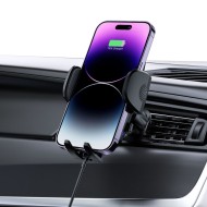 Стойка за автомобил с безжично зареждане 15W от Tech Protect CM15W-V1 - Черна