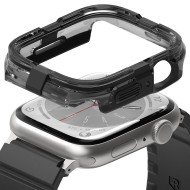 Удароустойчив кейс за Apple Watch 4/5/6/7/8/SE (44/45 мм) от Ringke Fusion Bumper - Черен