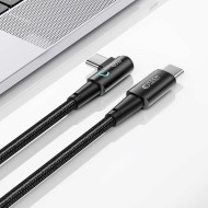 Кабел за зареждане USB-C / USB-C 60W 6A 200 см от Tech Protect Ulstraboost "L" - Сив
