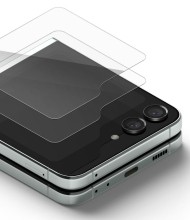 2 броя стъклени протектори за Samsung Galaxy Z Flip 5 от Ringke TG 2-Pack - Прозрачни