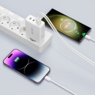 Зарядно за IOS и Android с PD100W / QC3.0 от Tech-Protect NC100W-GAN - Бяло