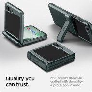 Удароустойчив кейс за Samsung Galaxy Z Flip 5 от Spigen Tough Armor Pro - Abyss Green