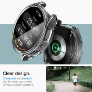 Удароустойчив кейс за Samsung Galaxy Watch 6 (44mm) от Spigen Ultra Hybrid - Прозрачен