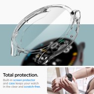 Удароустойчив кейс за Samsung Galaxy Watch 6 (44mm) от Spigen Ultra Hybrid - Прозрачен