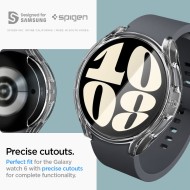 Удароустойчив кейс за Samsung Galaxy Watch 6 (44mm) от Spigen Ultra Hybrid - Прозрачен
