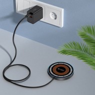 Безжично зарядно устройство с MagSafe 15W за Apple от Tech-Protect QI15W-A30 - Черно