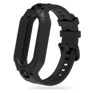 Силиконова каишка за Xiaomi Smart Band 8 / 9 / 10 / NFC от Tech-Protect Armour - Черна