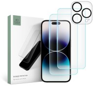2 броя протектори за дисплей и протектор за камера на iPhone 15 Pro Max от Tech-Protect Supreme Set 