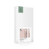Твърд силиконов кейс с MagSafe за iPhone 15 Plus от Tech-Protect Silicone - Candy Pink