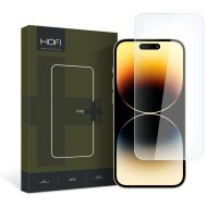 Стъклен протектор FULL GLUE за iPhone 15 от Hofi Glass Pro+ - Прозрачен