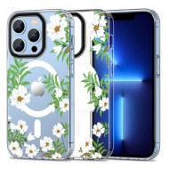 Твърд кейс с MagSafe пръстен за iPhone 13 Pro Max от Tech-Protect MagMood - Spring Daisy