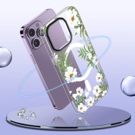 Твърд кейс с MagSafe пръстен за iPhone 13 Pro Max от Tech-Protect MagMood - Spring Daisy