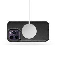 Кожен тефтер с MagSafe за iPhone 15 Pro Max от Tech-Protect Wallet MagSafe - Черен