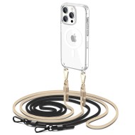 Кейс с ремък и MagSafe за iPhone 15 Pro Max от Tech-Protect FlexAir Chain - Прозрачен