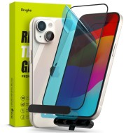 Стъклен протектор за iPhone 15 от Ringke TG - Черен