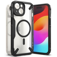 Удароустойчив твърд кейс с MagSafe за iPhone 15 Plus от Ringke Fusion X - Черен мат
