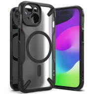 Удароустойчив твърд кейс с MagSafe за iPhone 15 Plus от Ringke Fusion X - Черен мат