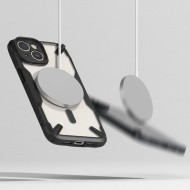 Удароустойчив твърд кейс с MagSafe за iPhone 15 Plus от Ringke Fusion X - Черен мат