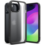 Хибриден кейс за iPhone 15 от Ringke Fusion Bold - Матово черен