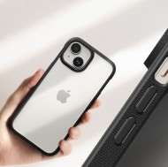 Хибриден кейс за iPhone 15 от Ringke Fusion Bold - Матово черен