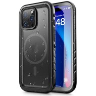 Водоустойчив кейс с MagSafe за iPhone 15 Pro от Tech-Protect Shellbox IP68 - Черен