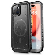 Водоустойчив кейс с MagSafe за iPhone 15 Plus от Tech-Protect Shellbox IP68 - Черен
